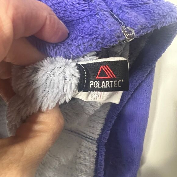 Patagonia Purple Blue and Gray Fleece Jacket Women's Sz M - Picture 11 of 14
